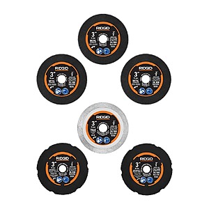 RIDGID 6-Piece Cut-Off Wheel Kit