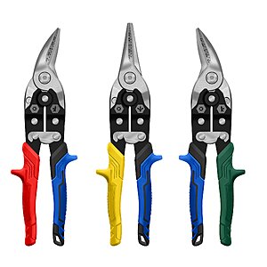 Kobalt 3pc 탄소강 항공용 가위 세트