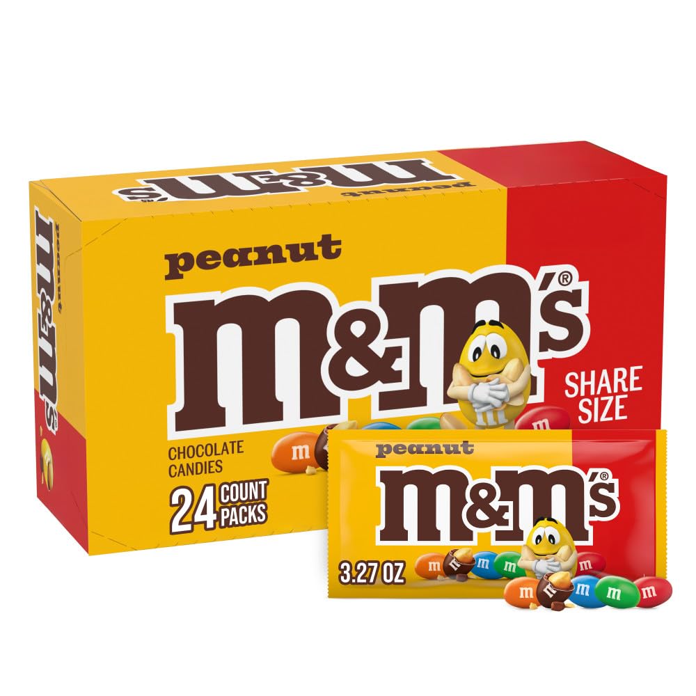 M&M's 땅콩 밀크 초콜릿 캔디 (24팩)